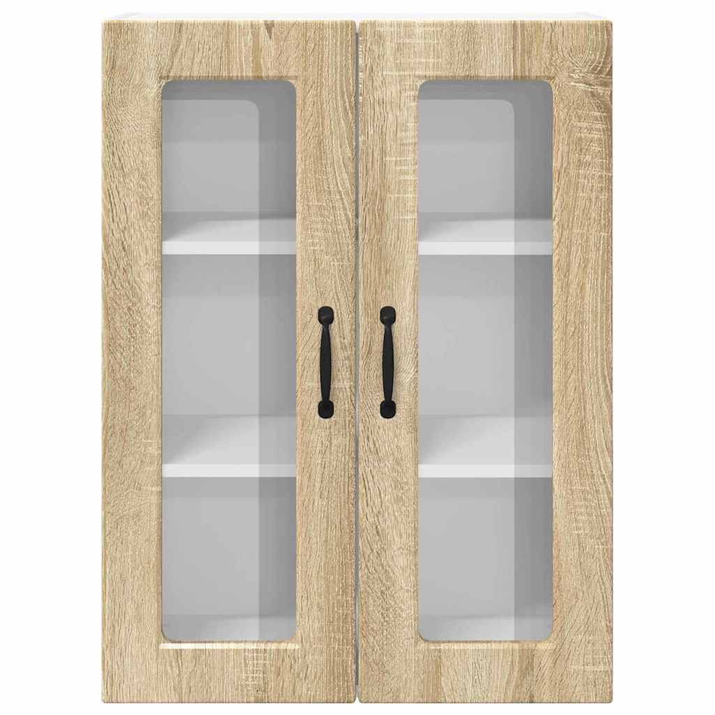 vidaXL Ντουλάπα Κουζίνας με ράφι με πόρτα Δρύς Sonoma 60 x 31 x 80 εκ.