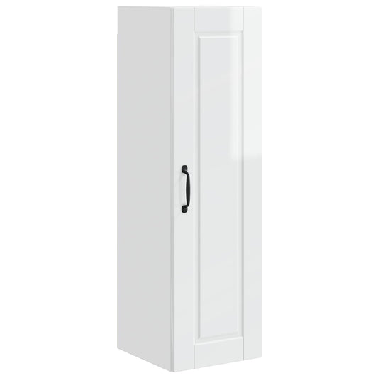 vidaXL Ντουλάπα Κουζίνας Υψηλής γυαλάδας λευκό 30 x 31 x 100 εκ.