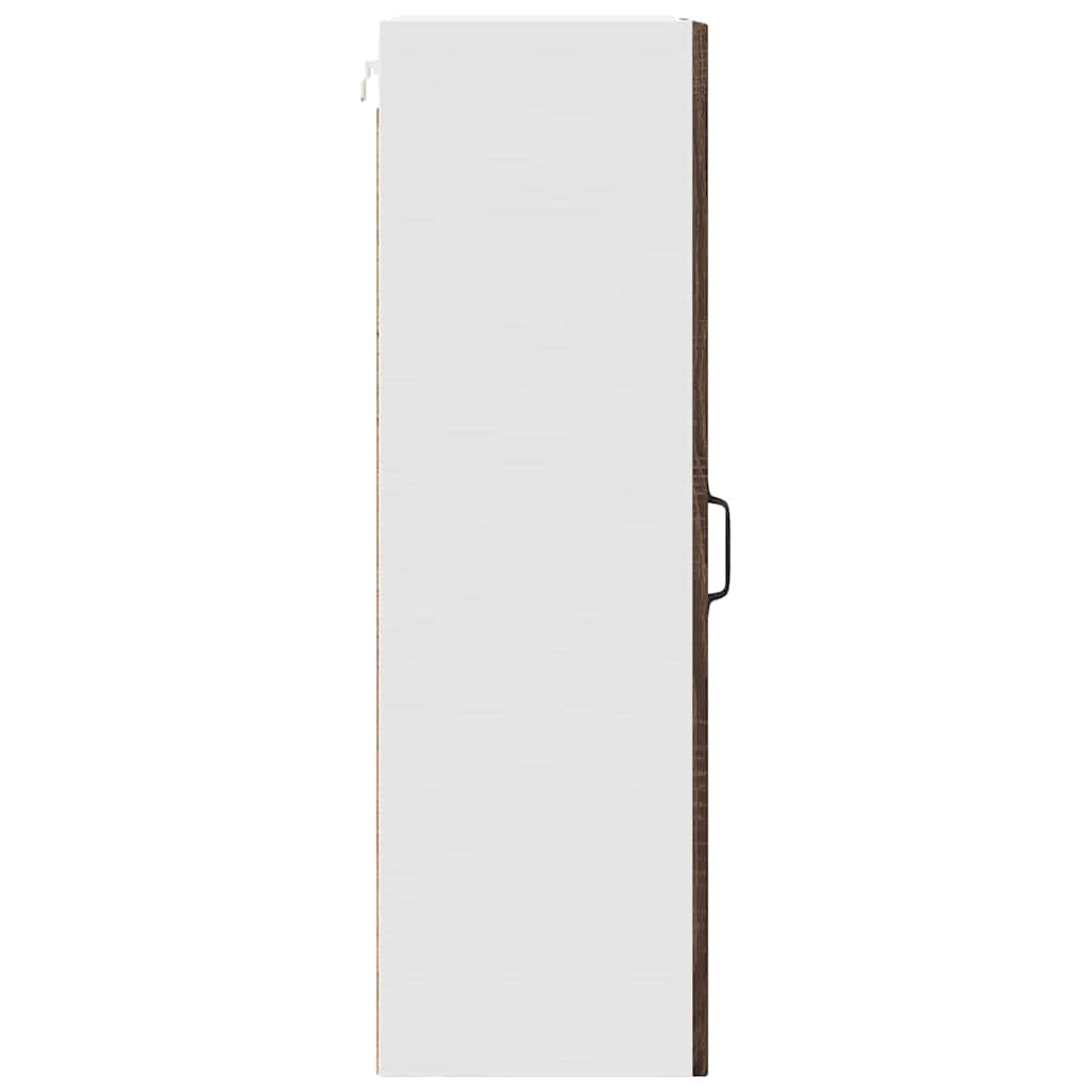 vidaXL Ντουλάπα Κουζίνας με ράφι Επιτοίχιο Καφέ δρυς 30 x 31 x 100 εκ.