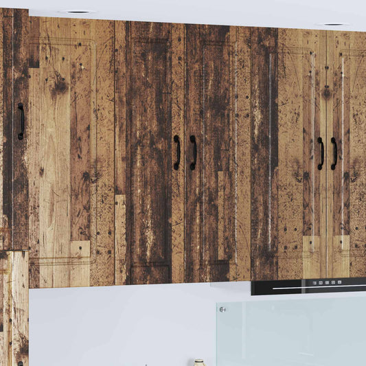 vidaXL Ντουλάπα Κουζίνας με ράφι με πόρτα Παλιό ξύλο 30 x 31 x 100 εκ.