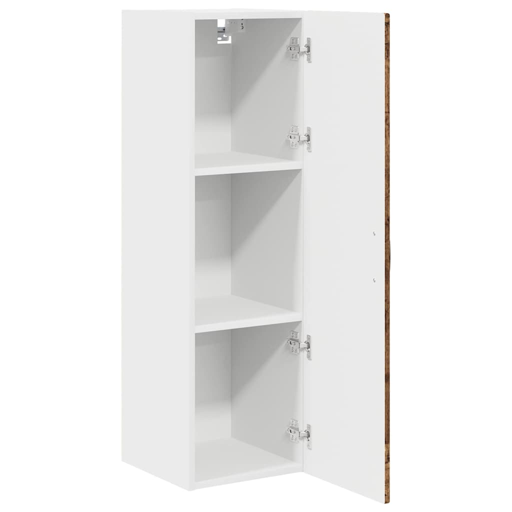 vidaXL Ντουλάπα Κουζίνας με ράφι με πόρτα Παλιό ξύλο 30 x 31 x 100 εκ.