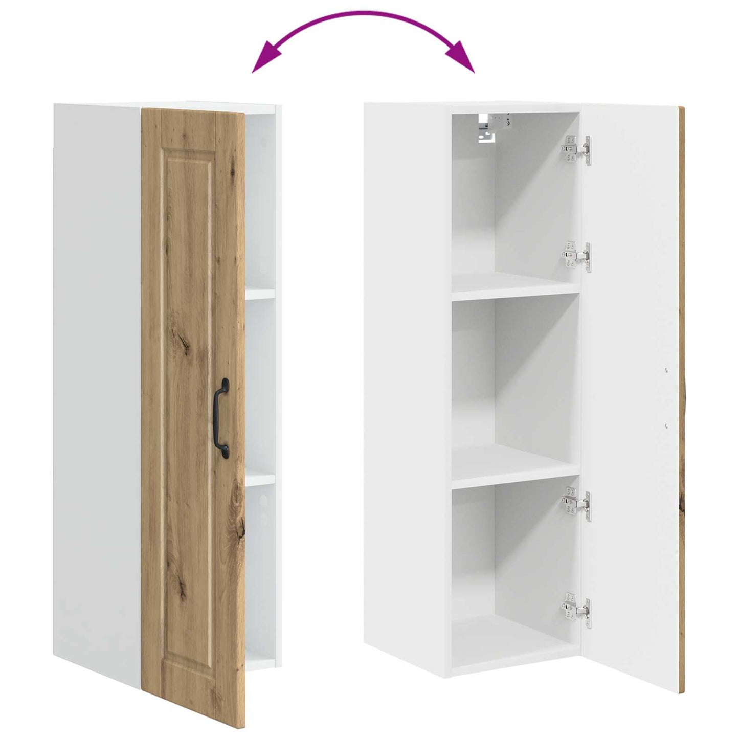 vidaXL Ντουλάπα Κουζίνας με ράφι Artisan Oak 30 x 31 x 100 εκ.