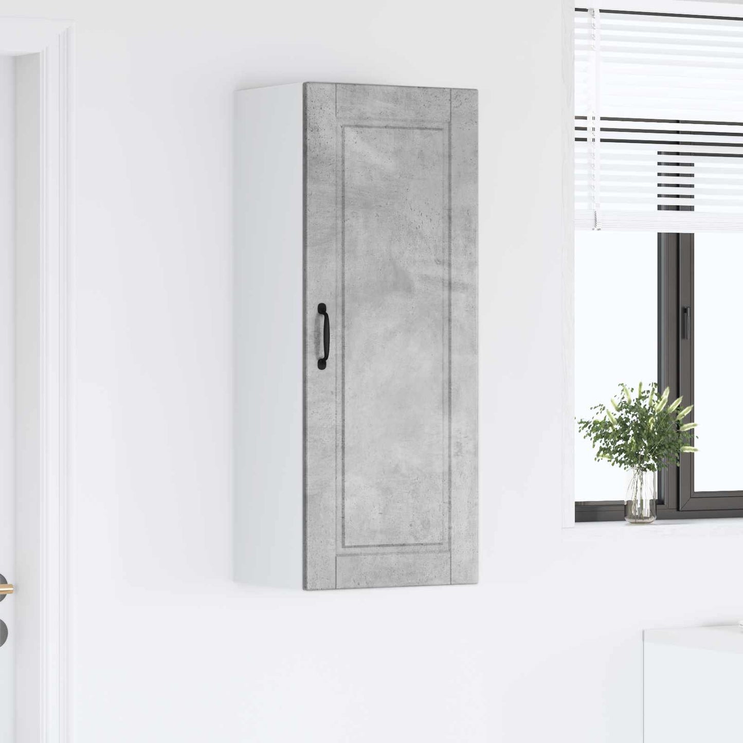 vidaXL Ντουλάπα Κουζίνας με ράφι Σκυρόδεμα Γκρι 40 x 31 x 100 εκ.