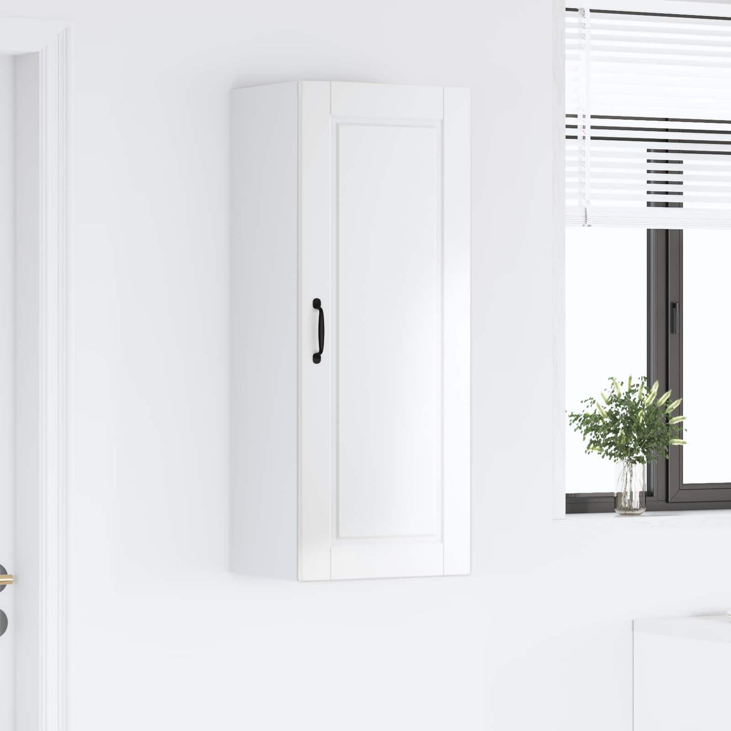 vidaXL Ντουλάπα Κουζίνας Υψηλής γυαλάδας λευκό 40 x 31 x 100 εκ.