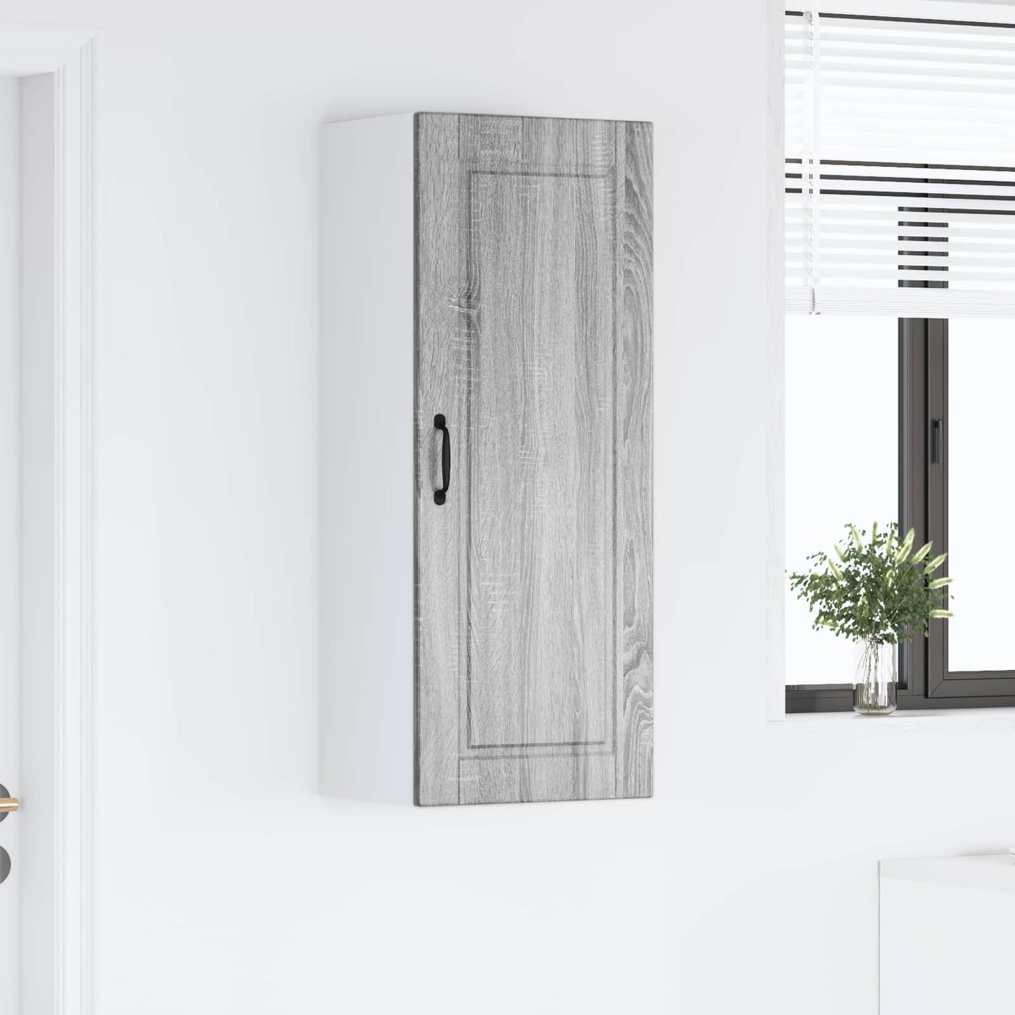 vidaXL Ντουλάπα Κουζίνας με ράφι Γκρίζο Σονομα 40 x 31 x 100 εκ.