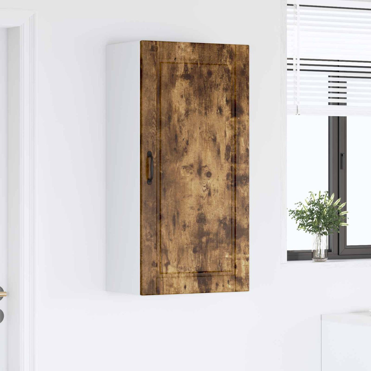 vidaXL Ντουλάπα Κουζίνας με ράφι Καπνιστό Δρύς 50 x 31 x 100 εκ.