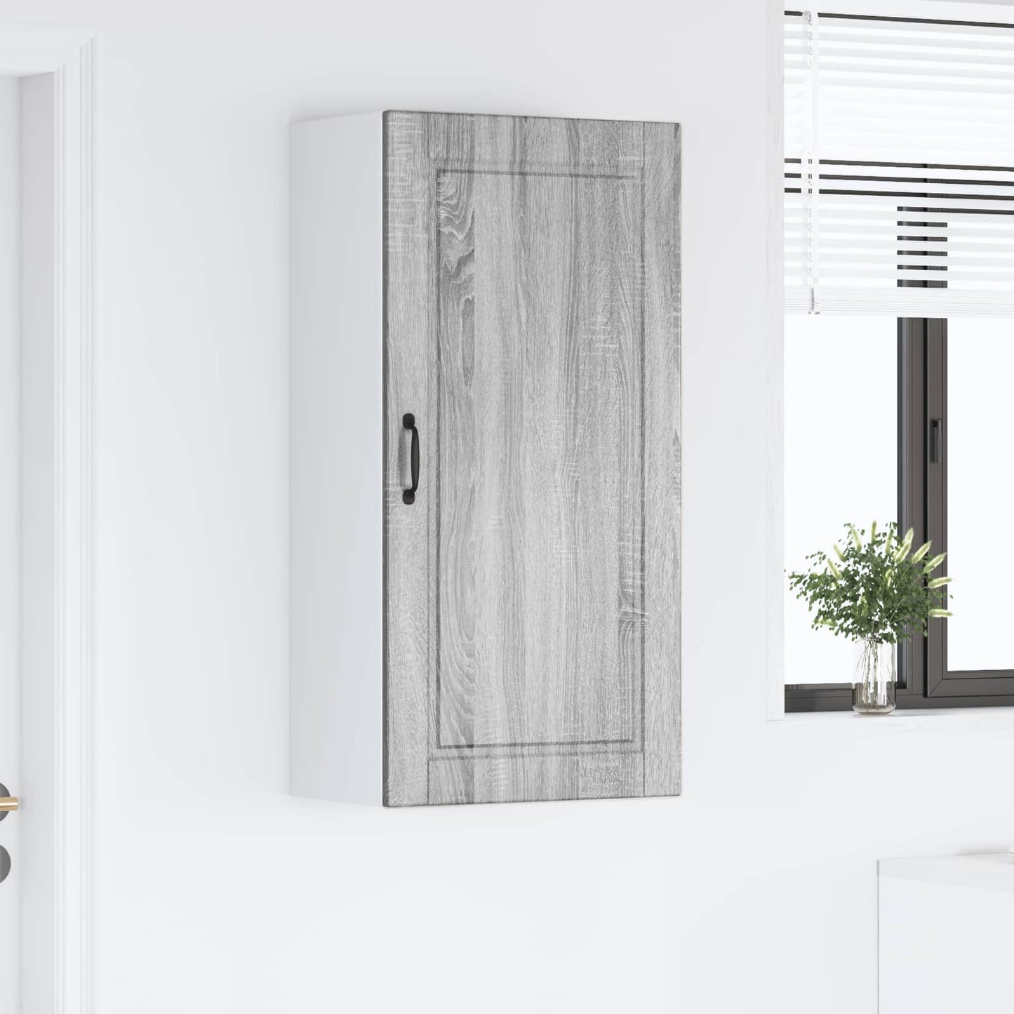 vidaXL Ντουλάπα Κουζίνας με ράφι Γκρίζο Σονομα 50 x 31 x 100 εκ.