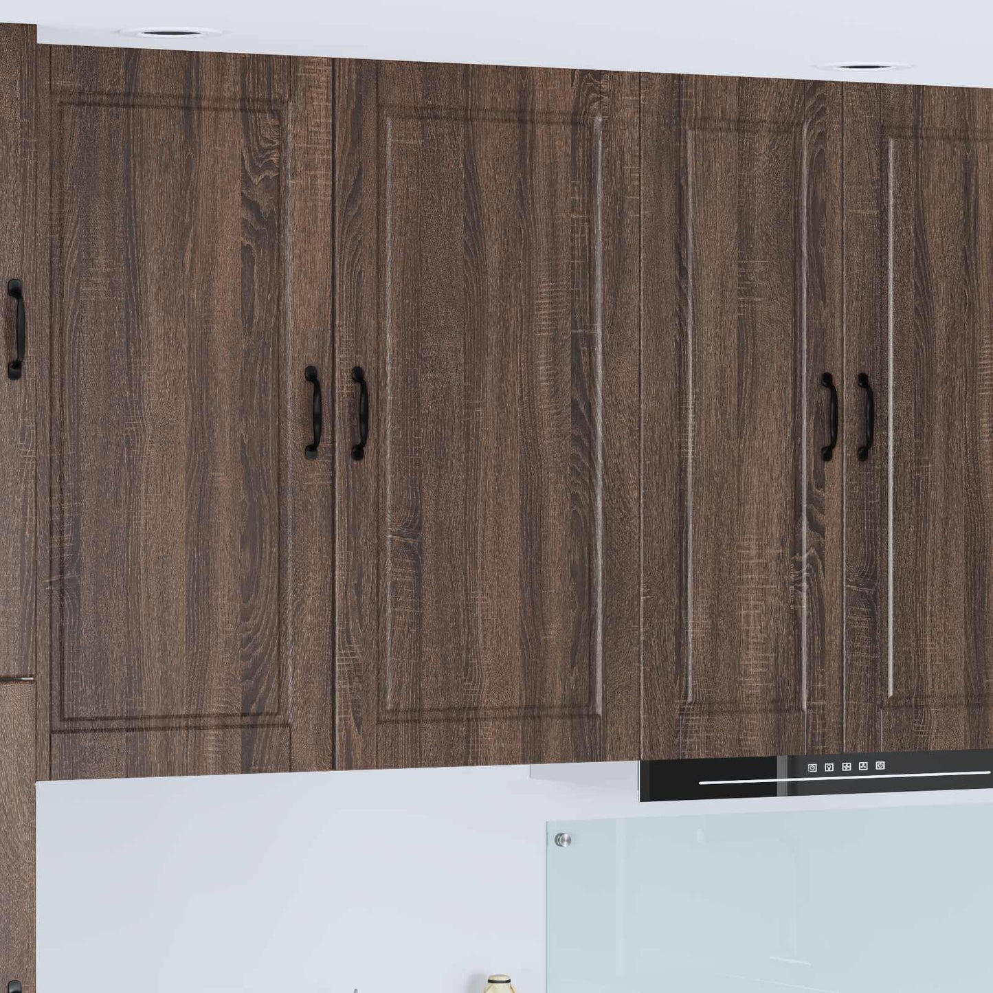 vidaXL Ντουλάπα Κουζίνας με ράφι Επιτοίχιο Καφέ δρυς 50 x 31 x 100 εκ.