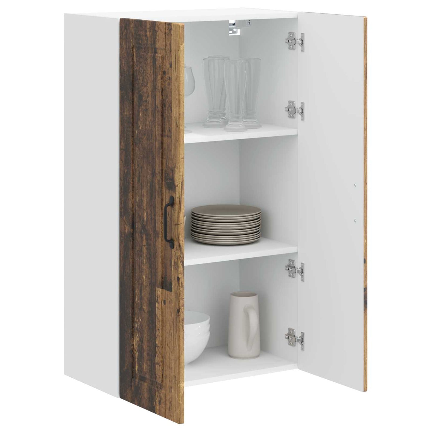 vidaXL Ντουλάπα Κουζίνας με ράφι με πόρτα Παλιό ξύλο 60 x 31 x 100 εκ.