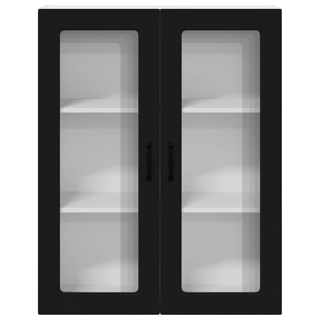 vidaXL Ντουλάπα Κουζίνας Μαύρο 80 x 31 x 100 εκ. Επεξεργασμένο ξύλο