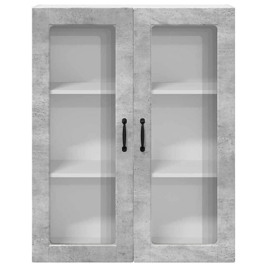 vidaXL Κρεμαστό ντουλάπι κουζίνας Σκυρόδεμα Γκρι 80 x 31 x 100 εκ.