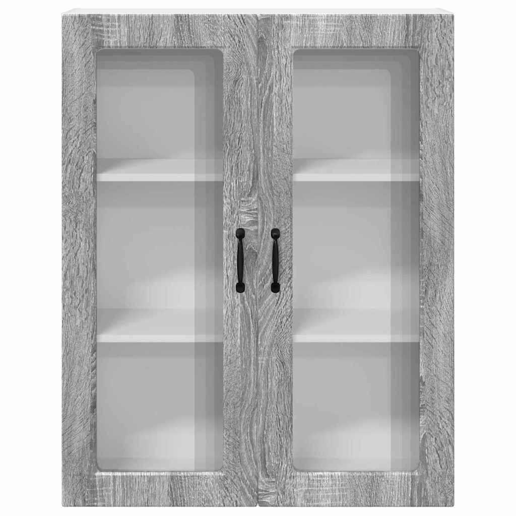 vidaXL Ντουλάπα Κουζίνας με ράφι Γκρίζο Σονομα 80 x 31 x 100 εκ.