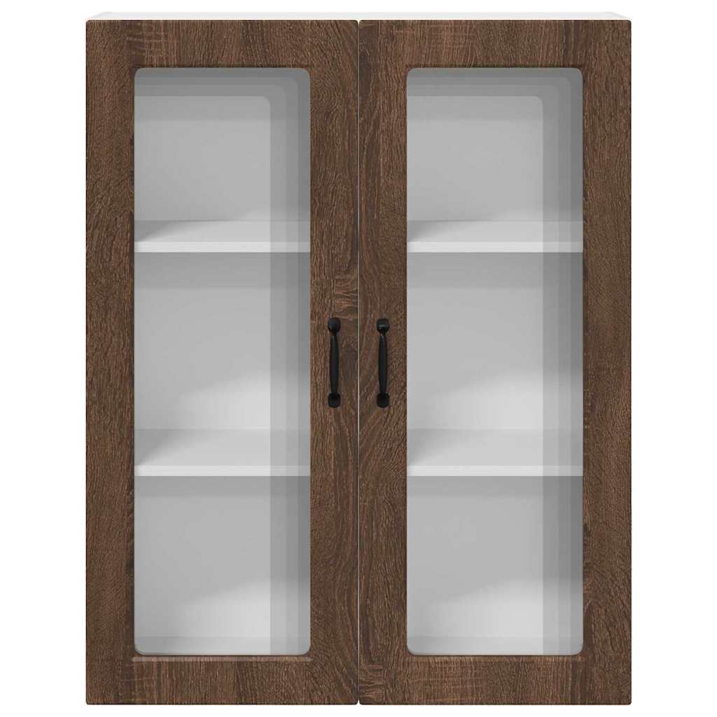 vidaXL Ντουλάπα Κουζίνας με ράφι Επιτοίχιο Καφέ δρυς 80 x 31 x 100 εκ.