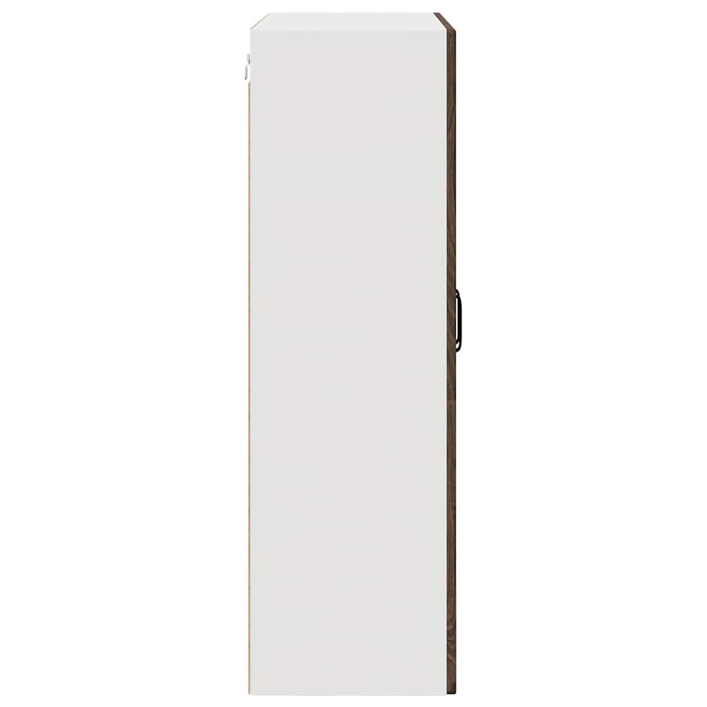 vidaXL Ντουλάπα Κουζίνας με ράφι Επιτοίχιο Καφέ δρυς 80 x 31 x 100 εκ.