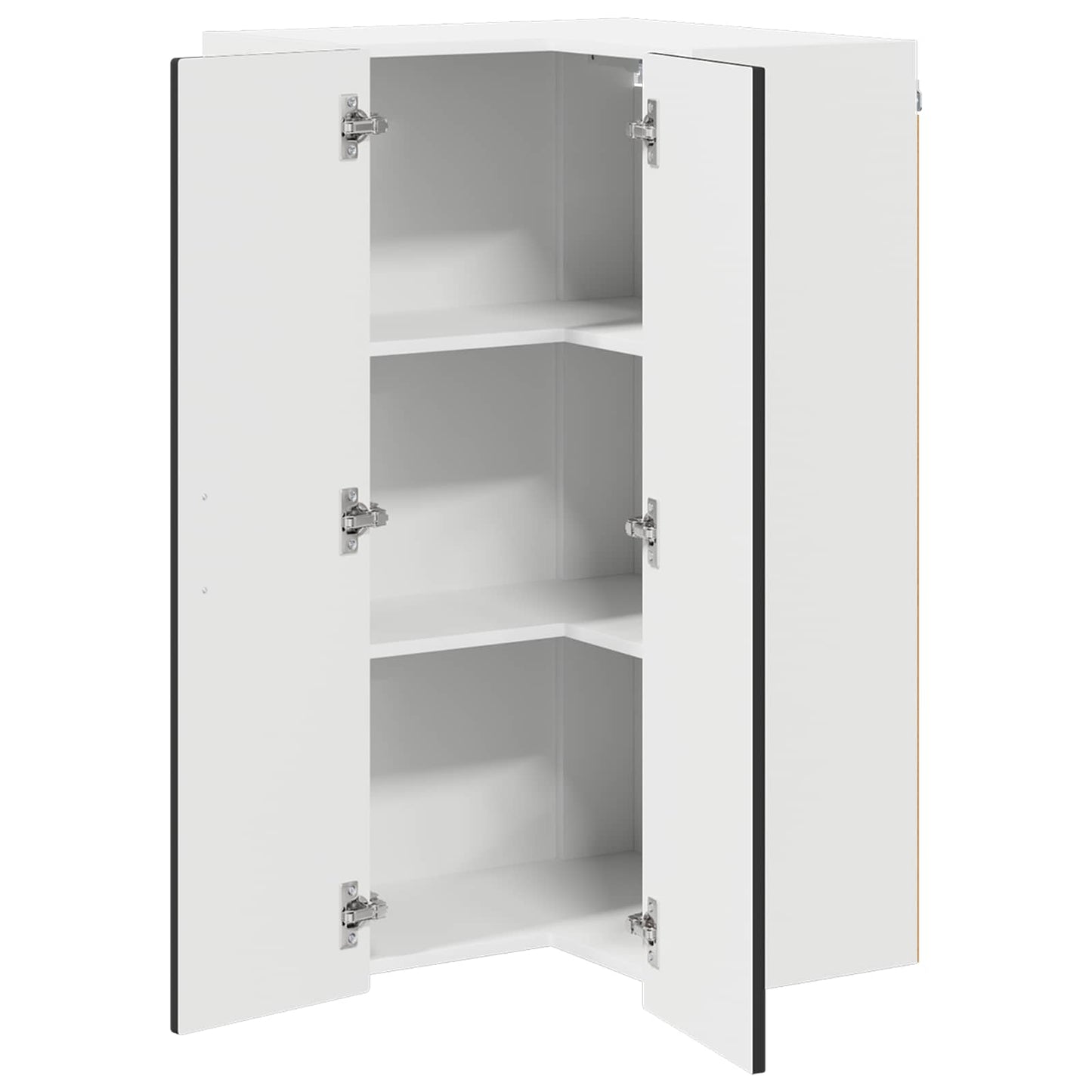 vidaXL Ντουλάπα Κουζίνας Μαύρο 57 x 57 x 100 εκ. Επεξεργασμένο ξύλο