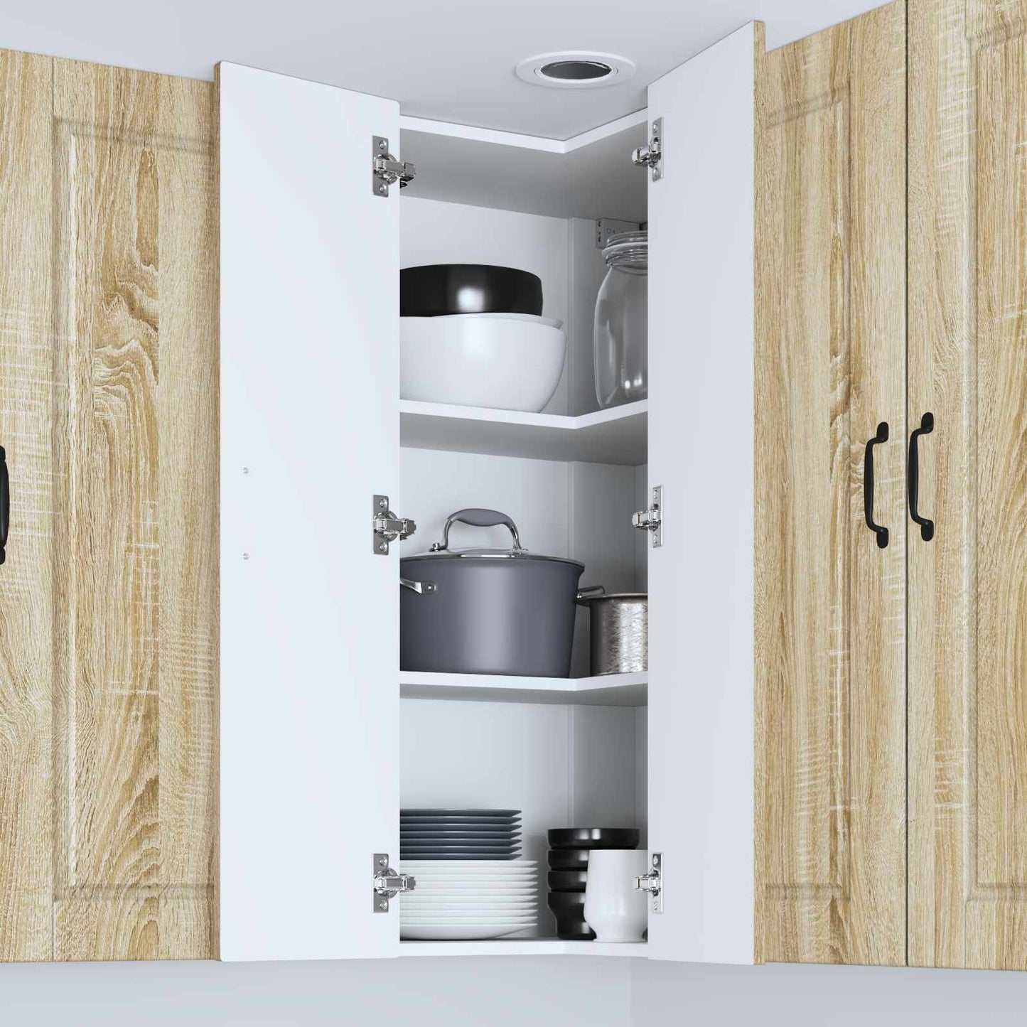 vidaXL Ντουλάπα Κουζίνας με ράφι Δρύς Sonoma 57 x 57 x 100 εκ.