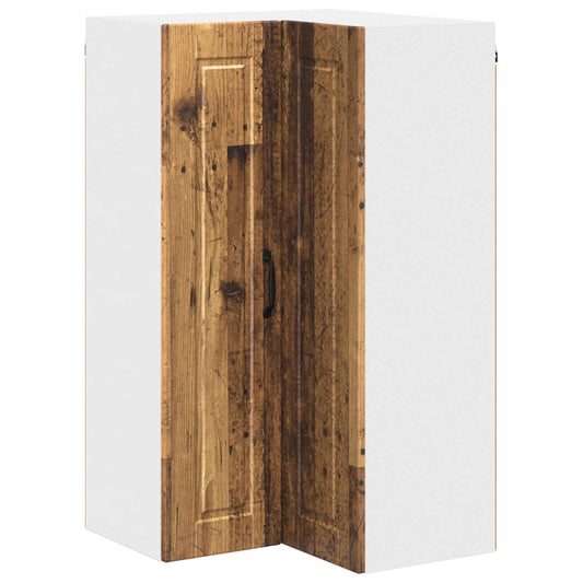 vidaXL Ντουλάπα Κουζίνας με ράφι με πόρτα Παλιό ξύλο 57 x 57 x 100 εκ.