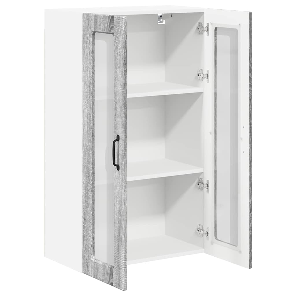 vidaXL Ντουλάπα Κουζίνας με ράφι Γκρίζο Σονομα 60 x 31 x 100 εκ.