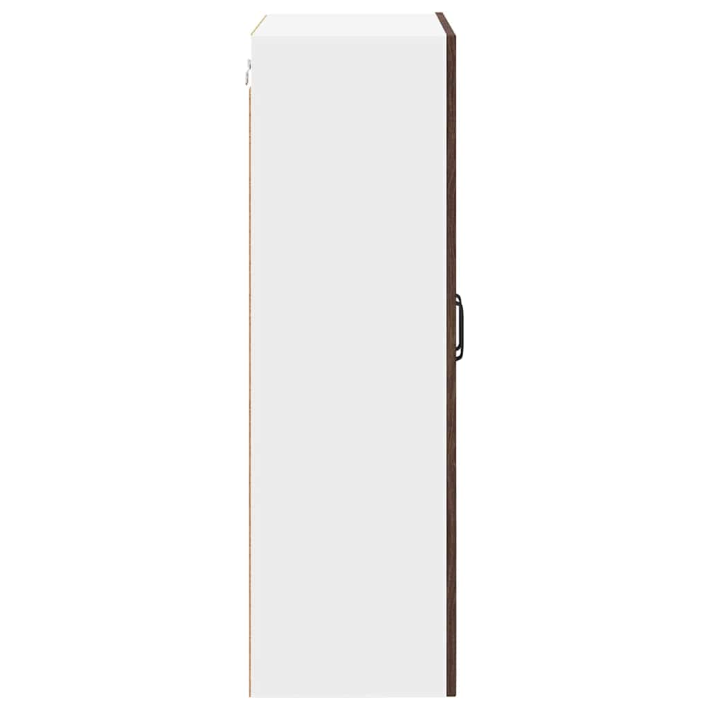 vidaXL Ντουλάπα Κουζίνας με ράφι Επιτοίχιο Καφέ δρυς 60 x 31 x 100 εκ.