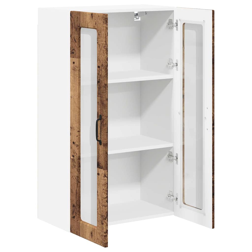 vidaXL Ντουλάπα Κουζίνας με ράφι με πόρτα Παλιό ξύλο 60 x 31 x 100 εκ.