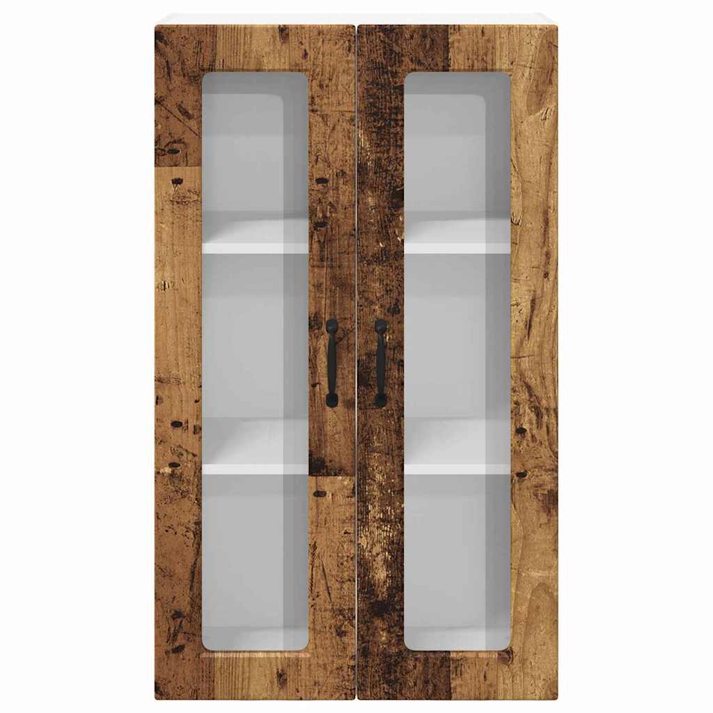 vidaXL Ντουλάπα Κουζίνας με ράφι με πόρτα Παλιό ξύλο 60 x 31 x 100 εκ.