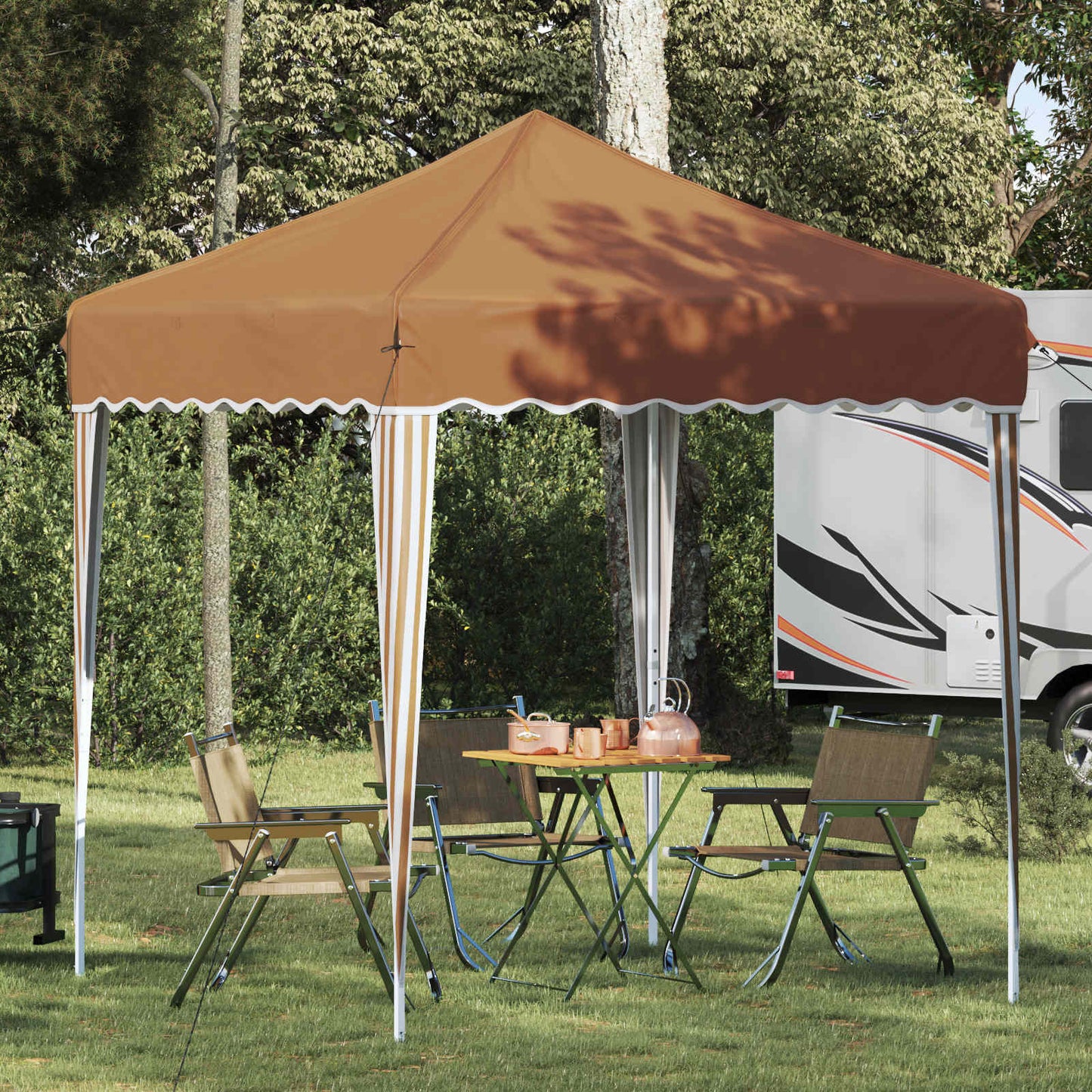 vidaXL Αυτοσχέδιο Μόρφωση Μπεζ 195 x 195 x 245 εκ. Ύφασμα Όξφορντ