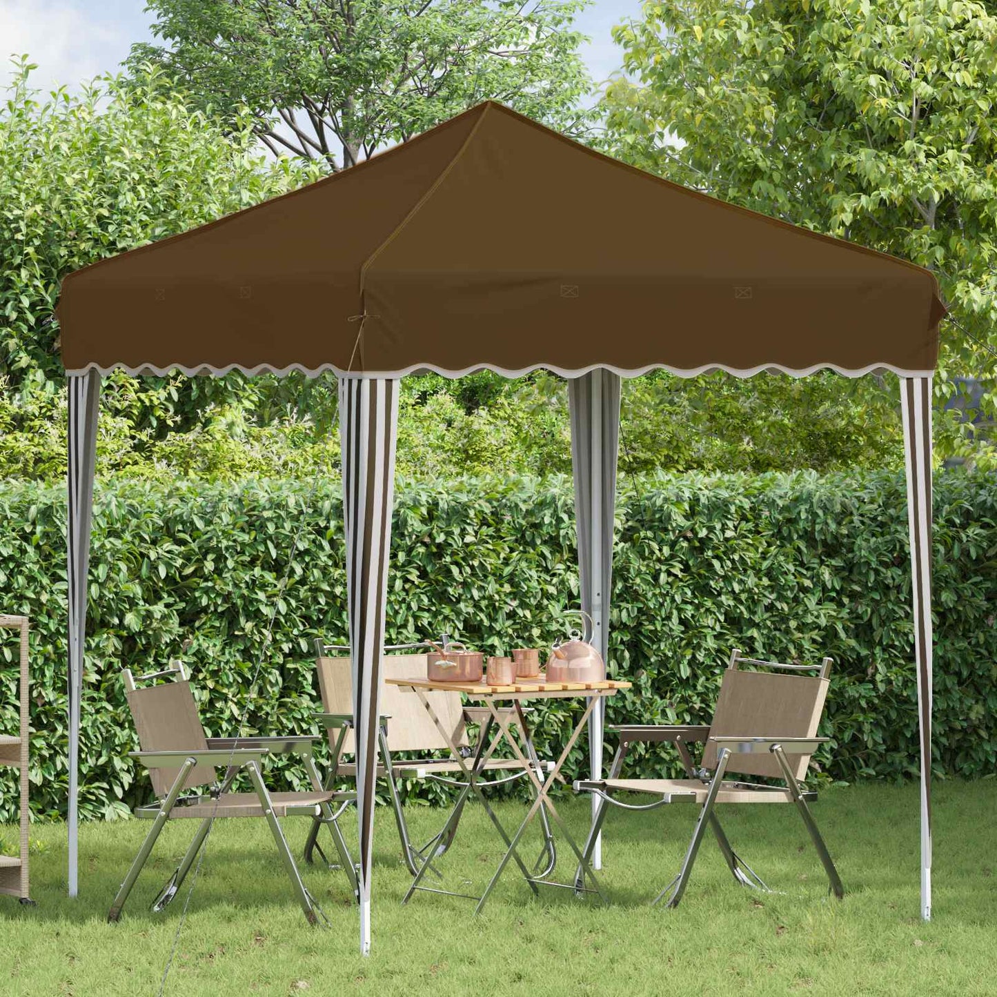 vidaXL Αυτοσχέδιο Μόρφωση Taupe 195 x 195 x 245 εκ. Ύφασμα Όξφορντ