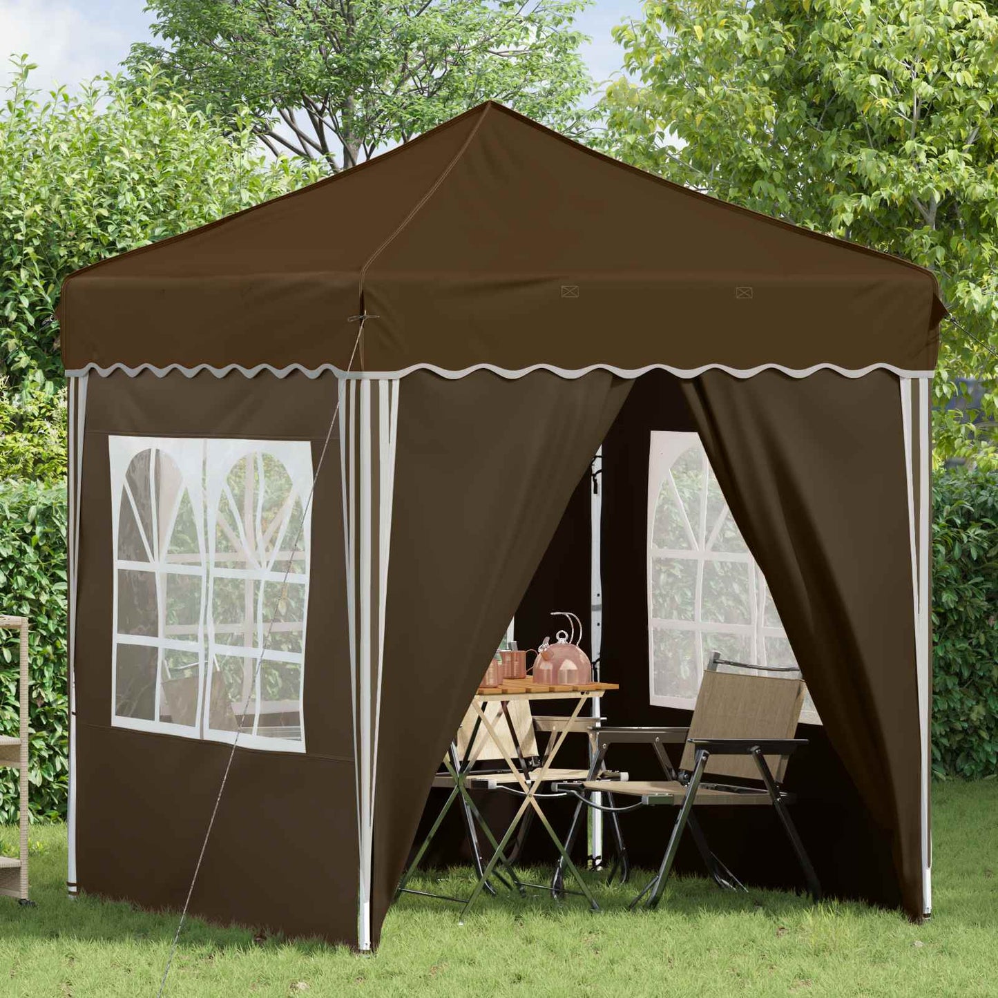 vidaXL Αυτοσχέδιο Μόρφωση Taupe 195 x 195 x 245 εκ. Ύφασμα Όξφορντ