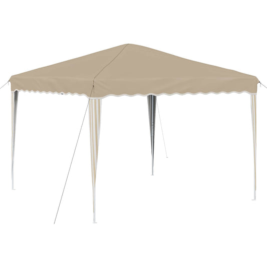 vidaXL Αυτοσχέδιο Μόρφωση Κρεμ 288 x 288 x 245 εκ Ύφασμα Όξφορντ