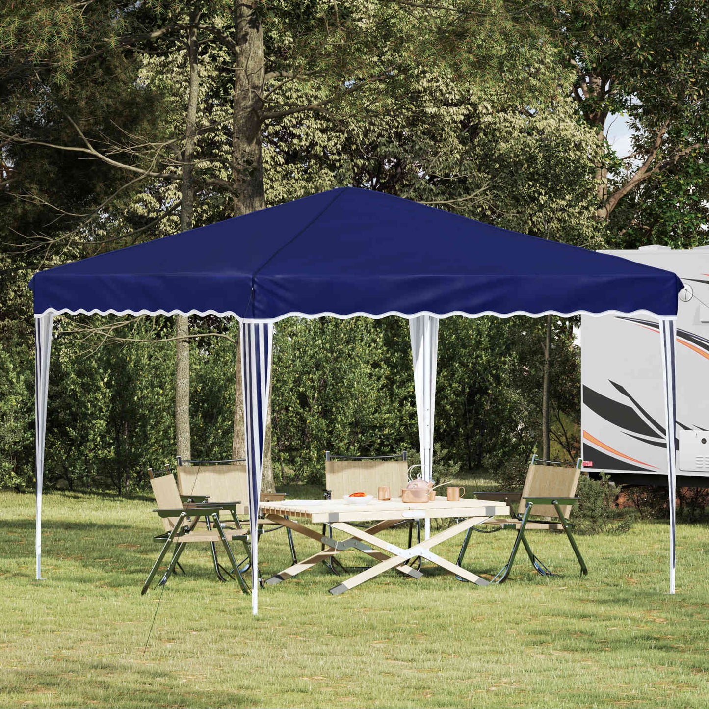vidaXL Αυτοσχέδιο Μόρφωση Μπλε 288 x 288 x 245 εκ Ύφασμα Όξφορντ