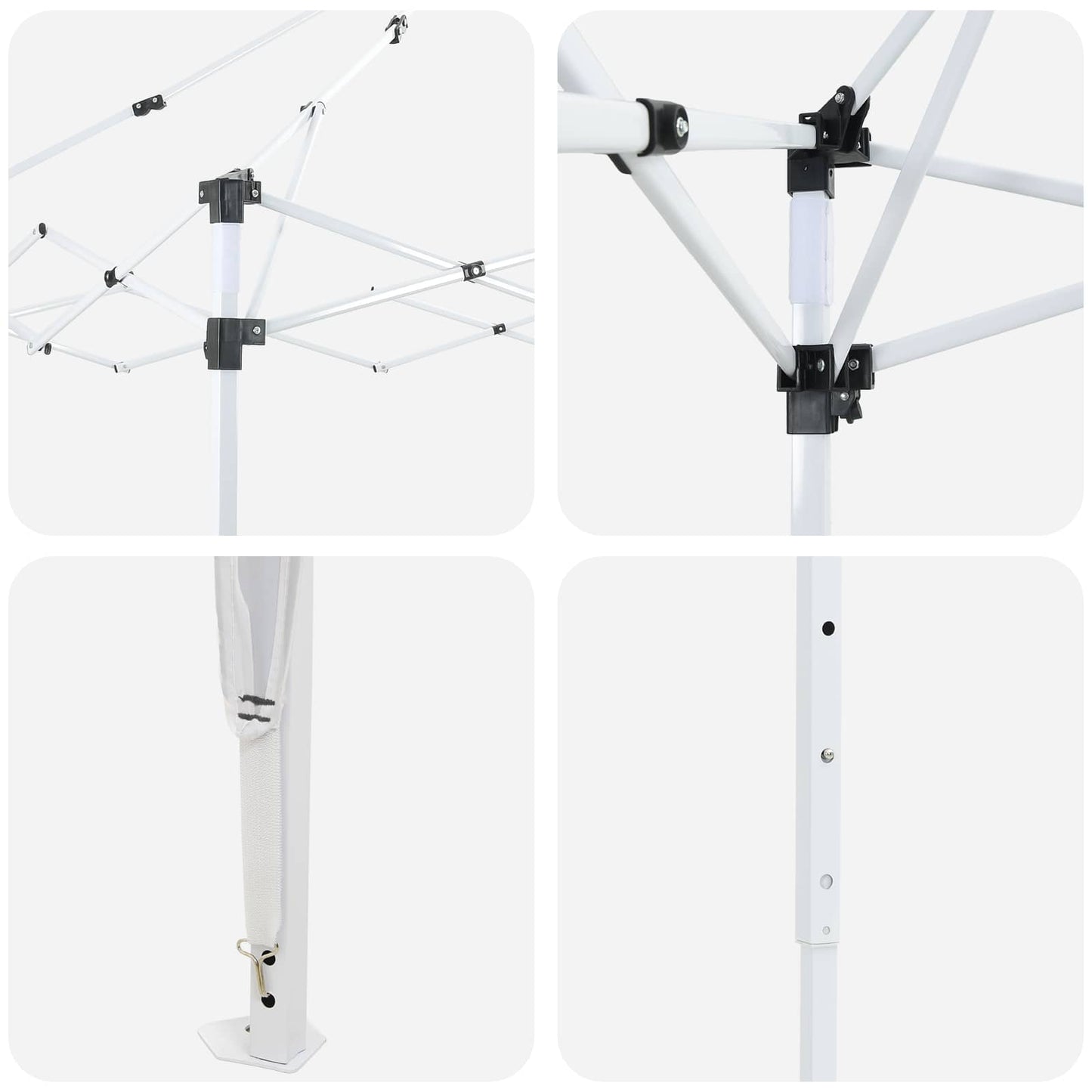vidaXL Αυτοσχέδιο Μόρφωση Ανθρακί 288 x 288 x 245 εκ Ύφασμα Όξφορντ