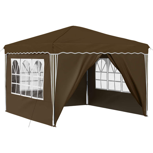 vidaXL Αυτοσχέδιο Μόρφωση Taupe 288 x 288 x 245 εκ Ύφασμα Όξφορντ
