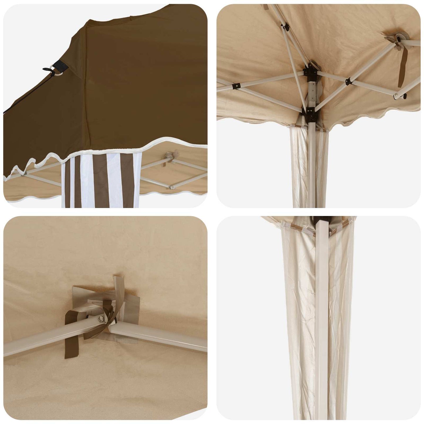vidaXL Αυτοσχέδιο Μόρφωση 575 x 290 x 245 εκ Taupe