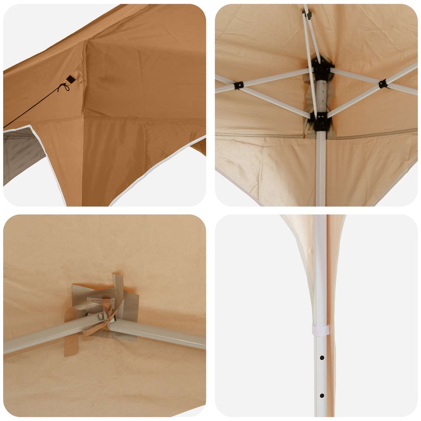 vidaXL Αυτοσχέδιο Μόρφωση 194 x 194 x 245 εκ. Μπεζ