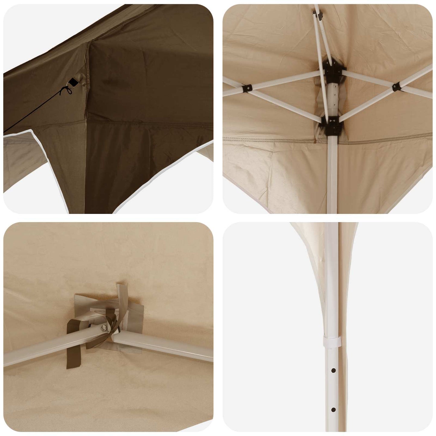 vidaXL Αυτοσχέδιο Μόρφωση 290 x 290 x 245 εκ Taupe