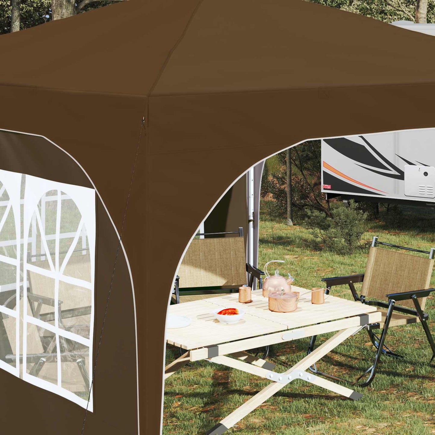 vidaXL Αυτοσχέδιο Μόρφωση 290 x 290 x 245 εκ Taupe