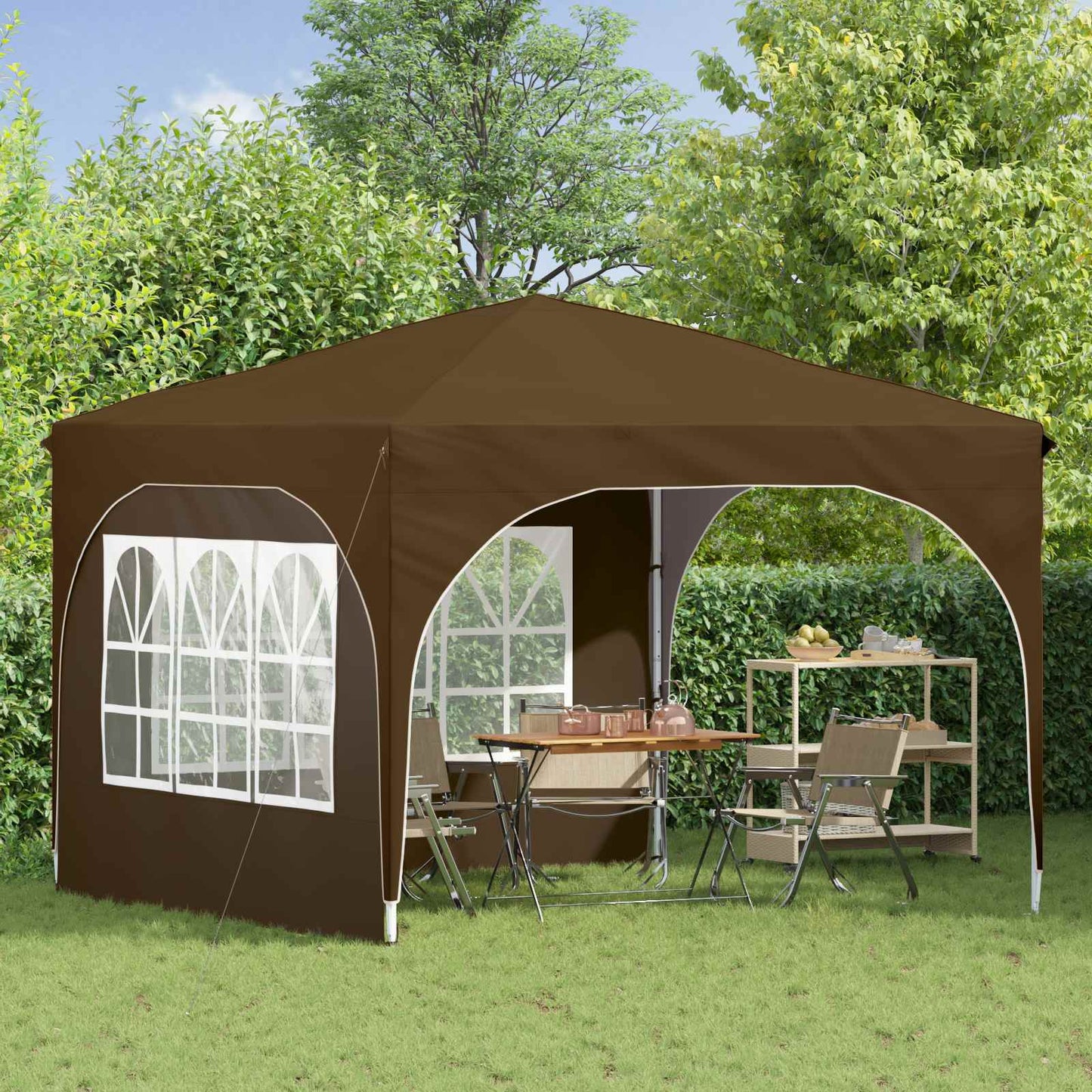 vidaXL Αυτοσχέδιο Μόρφωση 290 x 290 x 245 εκ Taupe