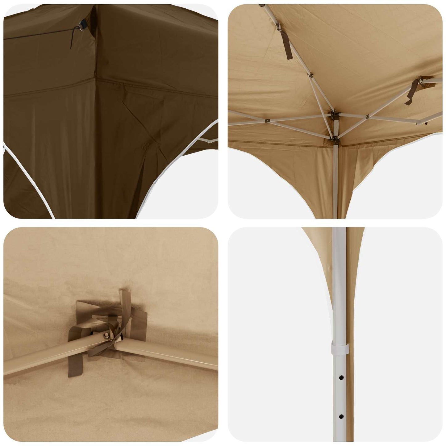 vidaXL Αυτοσχέδιο Μόρφωση Taupe 575 x 288 x 245 εκ Ύφασμα Όξφορντ
