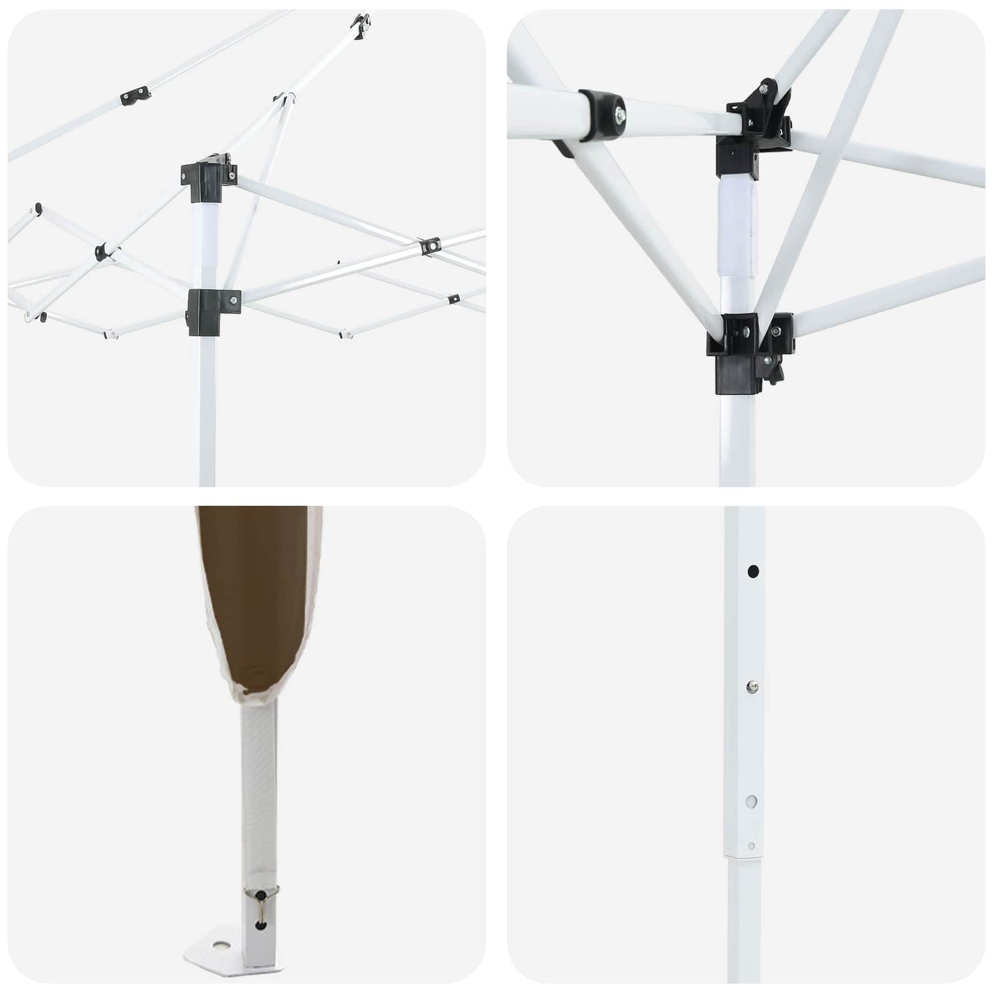 vidaXL Αυτοσχέδιο Μόρφωση Taupe 575 x 288 x 245 εκ Ύφασμα Όξφορντ