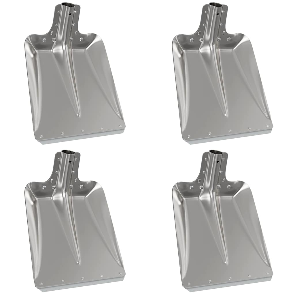 vidaXL Κεφάλι Φτυαριού 4 pcs Ασημί 43 x 32,5 εκ Αλουμίνιο