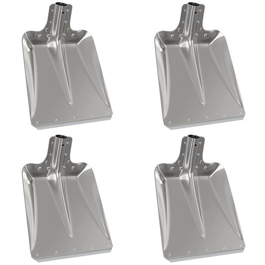 vidaXL Κεφάλι Φτυαριού 4 pcs Ασημί 43 x 32,5 εκ Αλουμίνιο