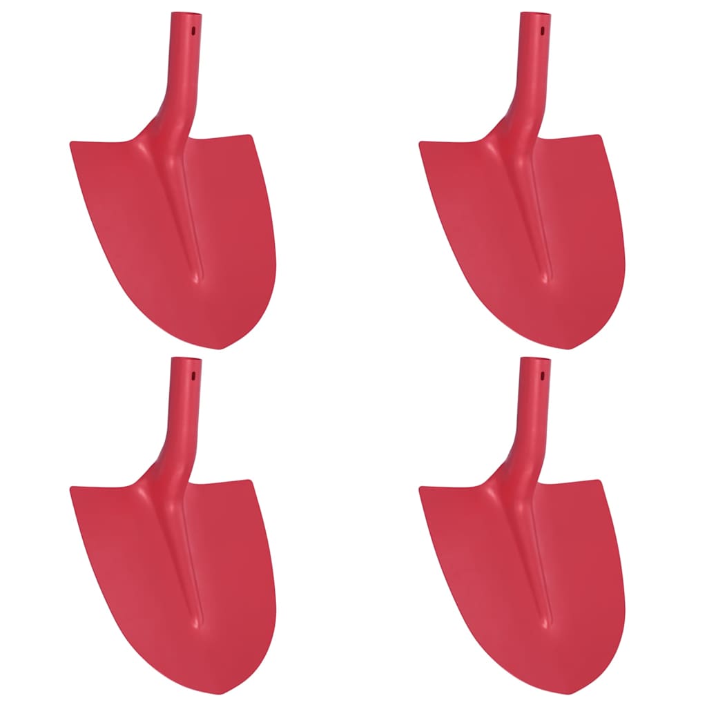 vidaXL Κεφάλι Φτυαριού 4 pcs Κόκκινο 39,5 x 27,5 εκ.