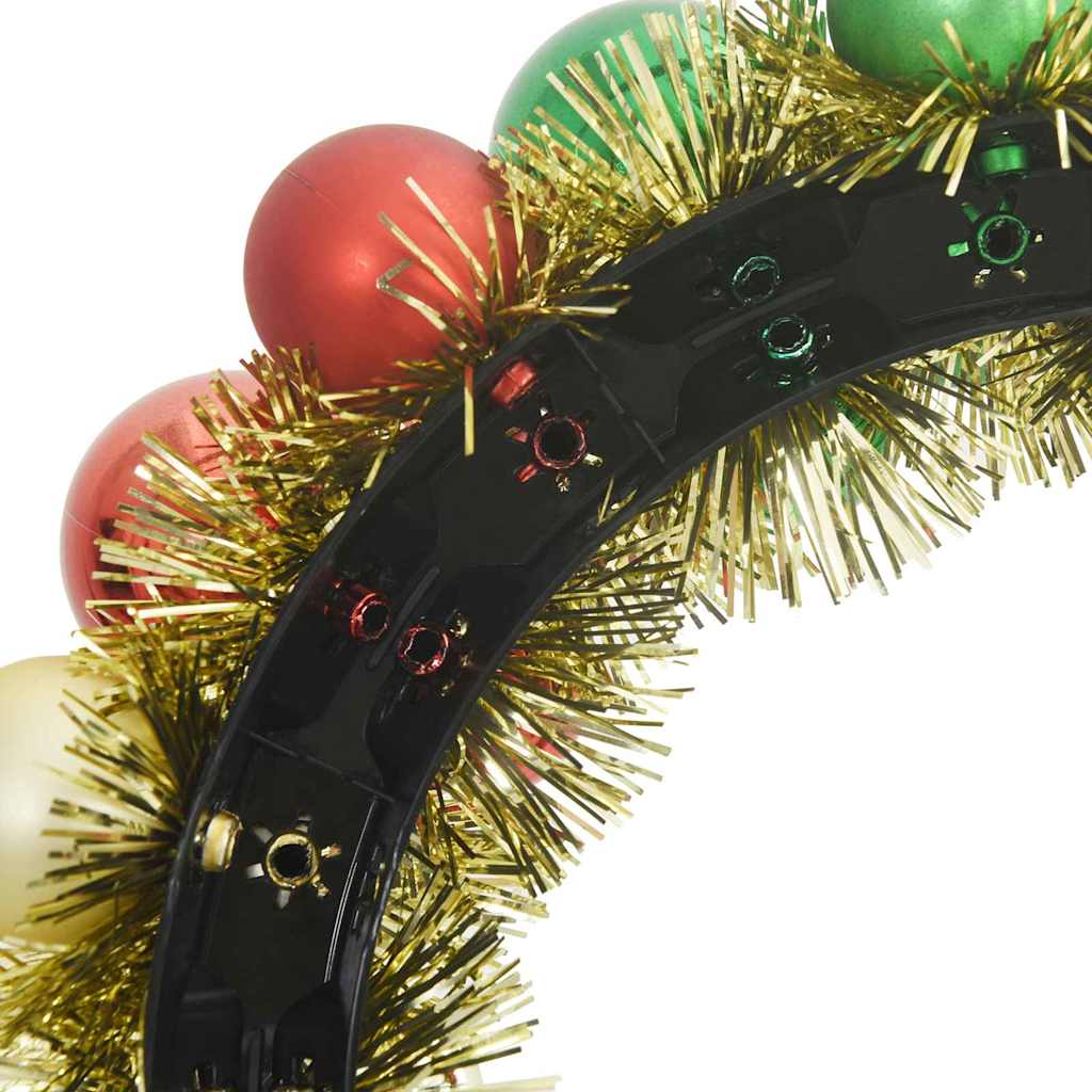 vidaXL Χριστουγεννιάτικα Στεφάνια Μπάλλας 2 pcs Πολύχρωμο