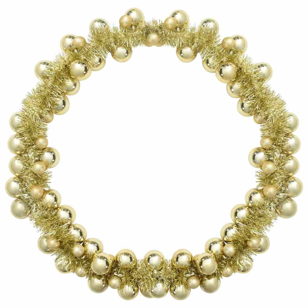 vidaXL Γιρλάντα με Χριστουγεννιάτικα Μπαλάκια Χρυσό 186 εκ
