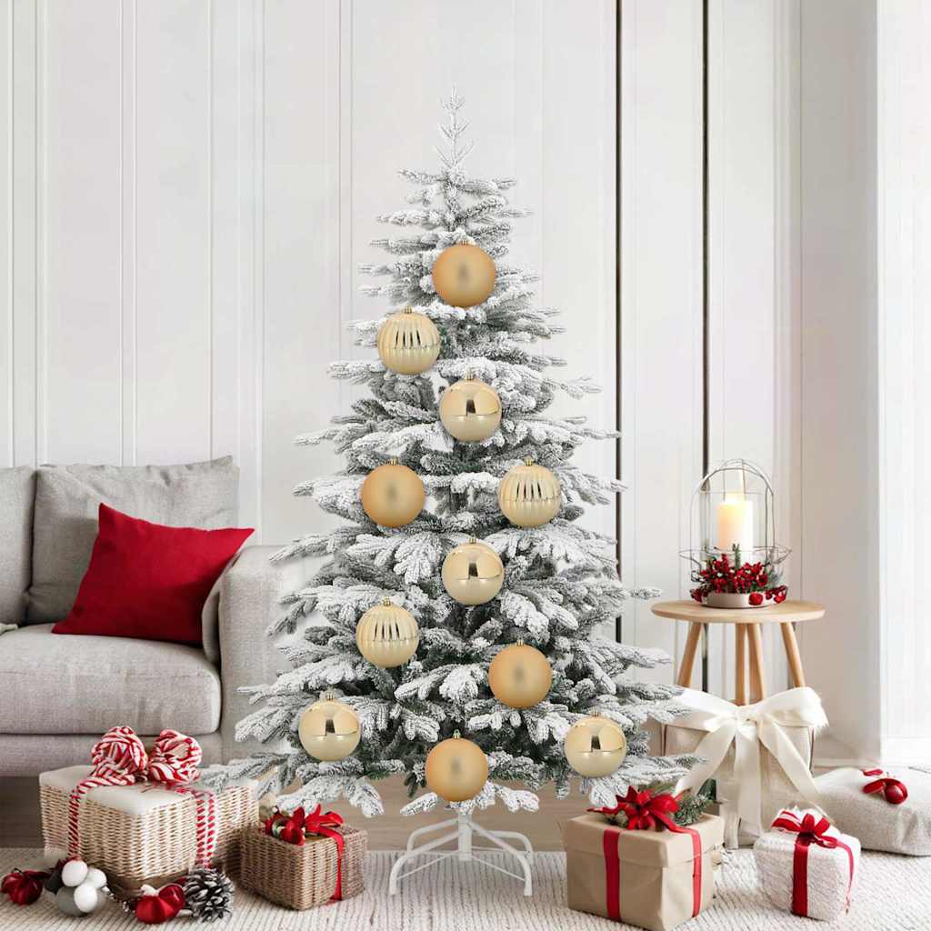 vidaXL Σετ Χριστουγεννιάτικων Στρογγυλών Μπαλίτσων 9 pcs Χρυσό