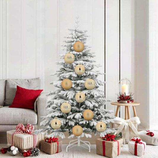 vidaXL Σετ Χριστουγεννιάτικων Στρογγυλών Μπαλίτσων 9 pcs Χρυσό