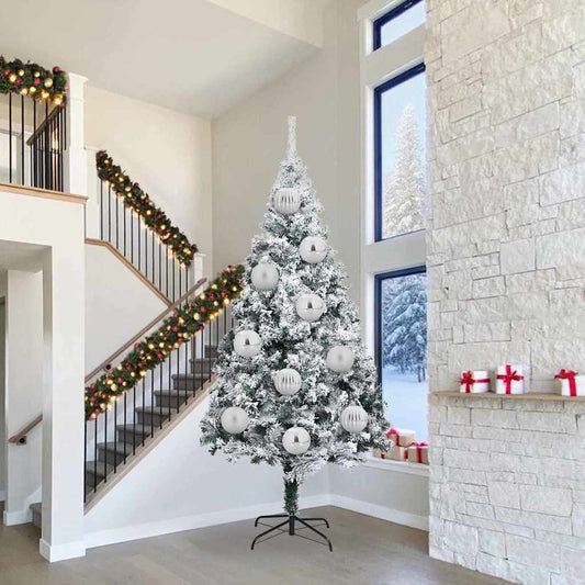 vidaXL Σετ Χριστουγεννιάτικων Στρογγυλών Μπαλίτσων Άλλο 3 pcs Ασημί