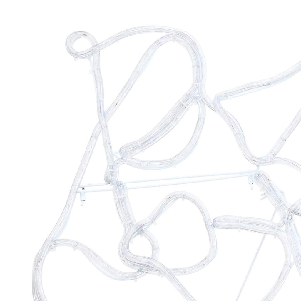 vidaXL LED Χριστουγεννιάτικη Διακόσμηση Πολύχρωμο 69 x 79 εκ PVC