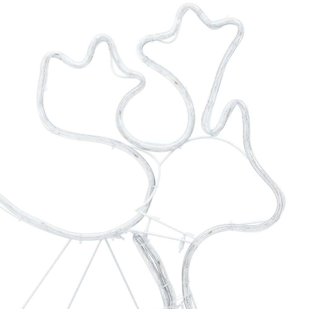 vidaXL LED Χριστουγεννιάτικη Διακόσμηση Πολύχρωμο 69 x 79 εκ PVC