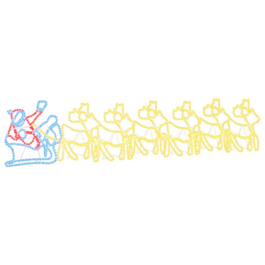 vidaXL LED Χριστουγεννιάτικη Διακόσμηση Πολύχρωμο 69 x 79 εκ PVC